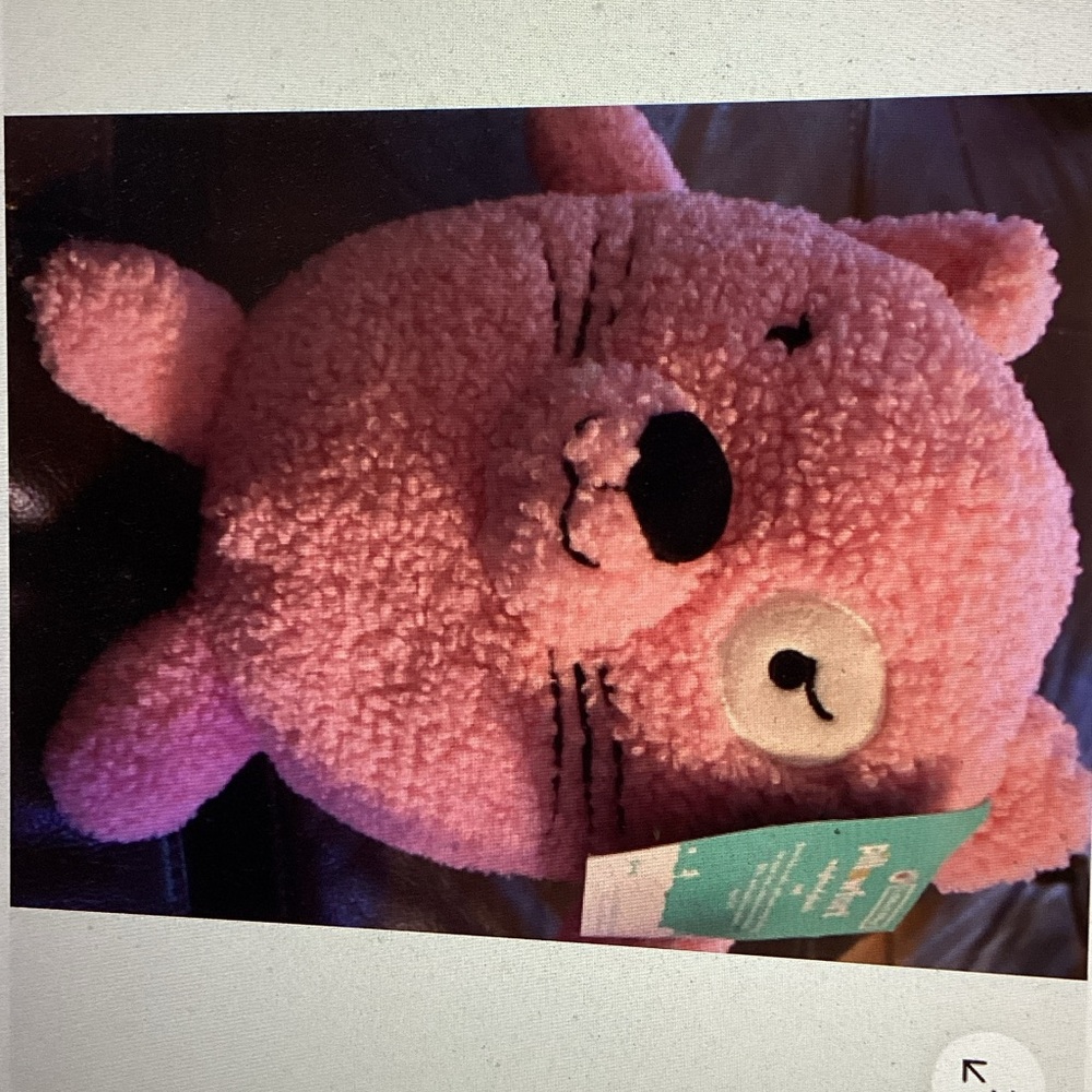 Pink Plush Weighted Cat